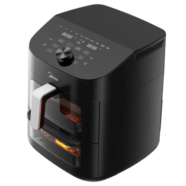 FREIDORA SIN ACEITE MIDEA 11 LTS 2 ZONAS DIGITAL NEGRA - Imagen 3