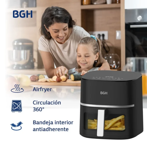 BGH FREIDORA DE AIRE 5.2LTS DIGITAL BAF52N24 - Imagen 5
