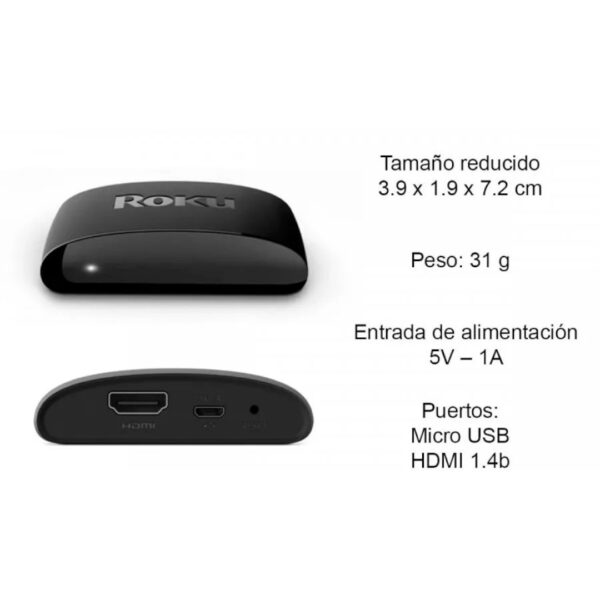 ROKU EXPRESS 3960 HD DISPOSITIVO DE STREAMING CON CONTROL REMOTO - Imagen 2