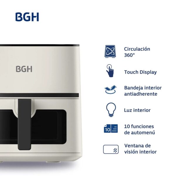 BGH FREIDORA DE AIRE 5.2LTS DIGITAL BAF52G24 - Imagen 5