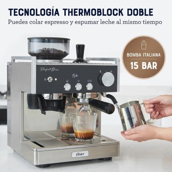 OSTER CAFETERA PARA ESPRESSO PERFECT BREW MÁXIMA BVSTEM7400 - Imagen 3