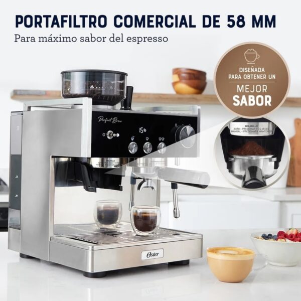 OSTER CAFETERA PARA ESPRESSO PERFECT BREW MÁXIMA BVSTEM7400 - Imagen 4