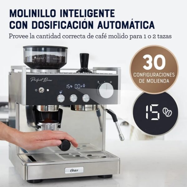 OSTER CAFETERA PARA ESPRESSO PERFECT BREW MÁXIMA BVSTEM7400 - Imagen 5