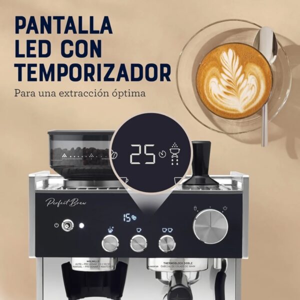 OSTER CAFETERA PARA ESPRESSO PERFECT BREW MÁXIMA BVSTEM7400 - Imagen 6