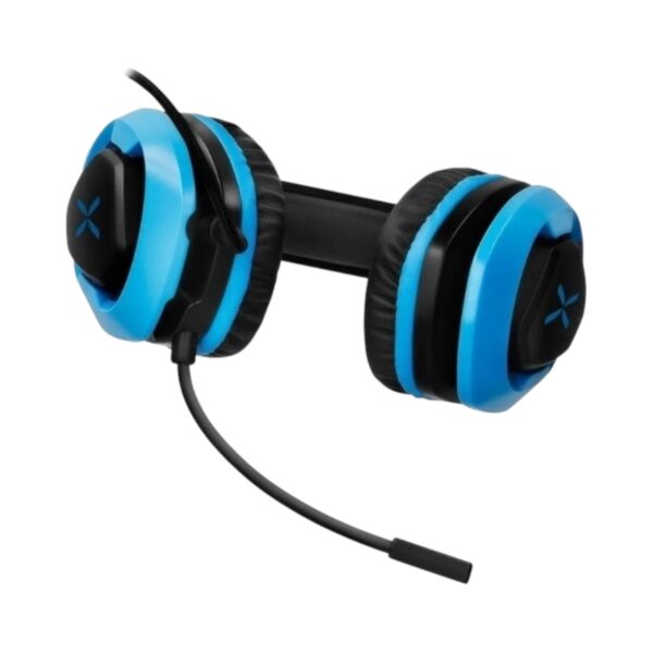 AURICULARES GAMER NOBLEX HP600GM X SOUND MICRÓFONO COLOR NEGRO/AZUL - Imagen 5