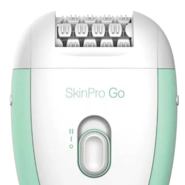 GAMA DEPILADORA SKIN PRO GO 2 ZONA SENSIBLE CABEZALES AFEITA COLOR BLANCO Y VERDE - Imagen 5