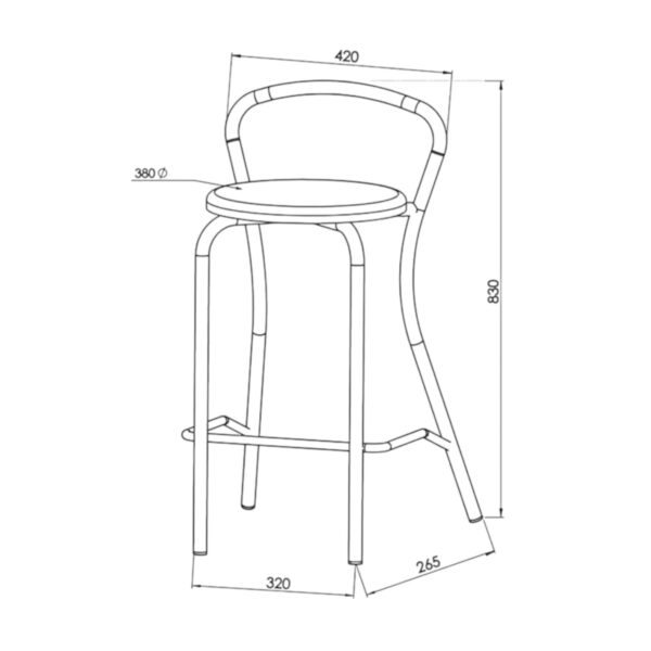DIELFE BANQUETA MILANO NEGRA BML017 - Imagen 3