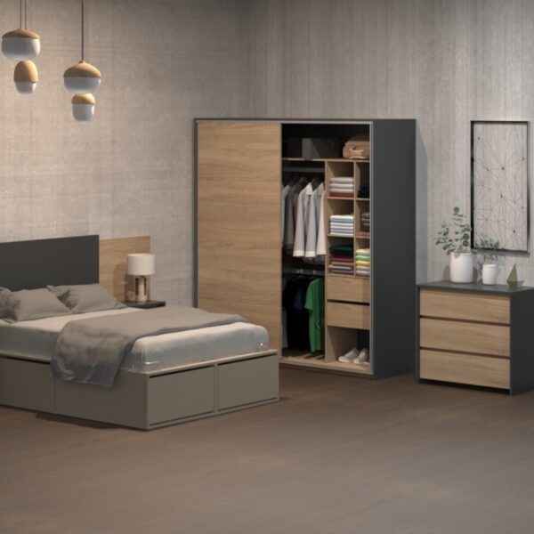 DIELFE COMODA 3 CAJONES NIZA CLN090 - Imagen 6