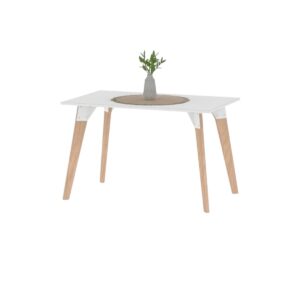 DIELFE MESA OSLO BLANCA/ROBLE NATURAL 1.20M