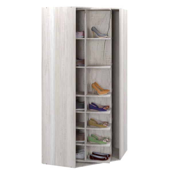 MUEBLE DE GUARDADO O ZAPATERO GIRATORIO CON ESPEJO Y CAJONES CORSALINI - Imagen 2