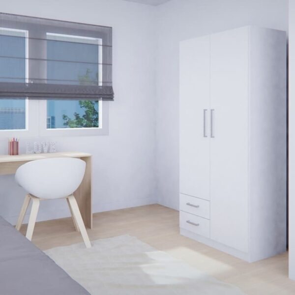 DIELFE PLACARD 2 PUERTAS DE ABRI, ESTANTES Y 2 CAJONES PAC090 - Imagen 6