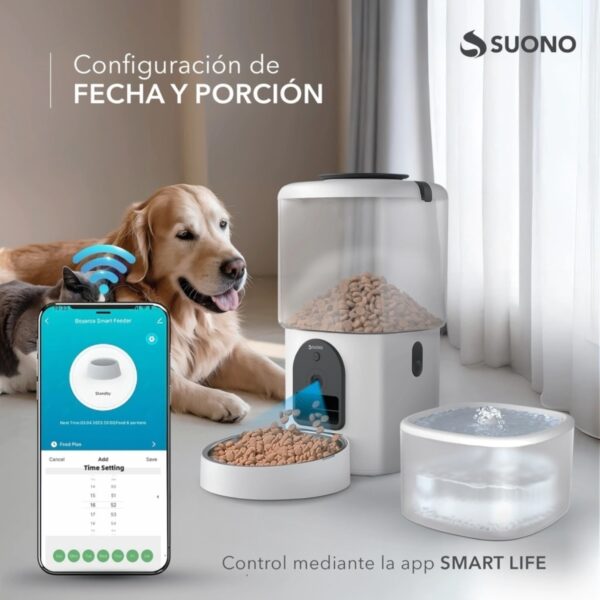 SUONO COMEDOR Y BEBEDERO PETS WIFI Y CÁMARA - Imagen 4