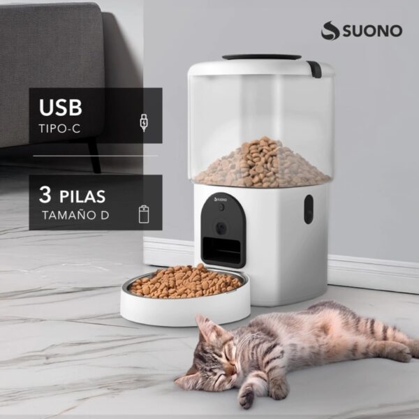 SUONO COMEDOR Y BEBEDERO PETS WIFI Y CÁMARA - Imagen 5