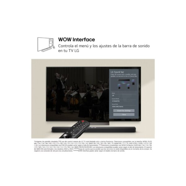 LG BARRA DE SONIDO INTELIGENTE S60TR 440W 5.1CH - Imagen 3