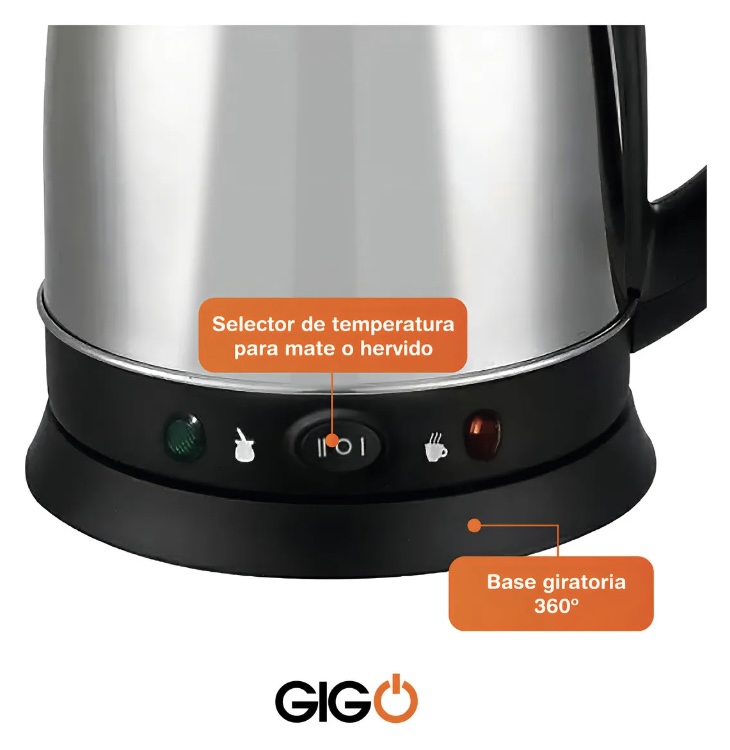 GIGO PAVA ELECTRICA CON CORTE PARA MATE 1.8 LTS - Imagen 3