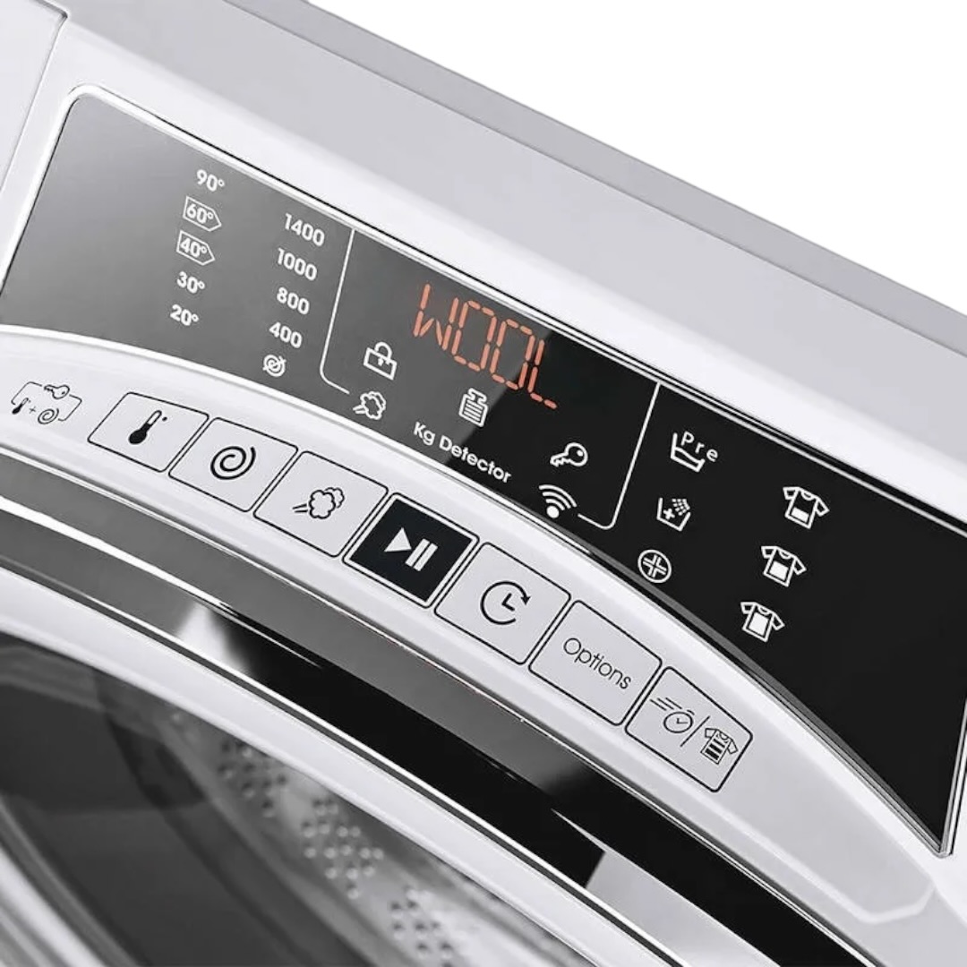 LAVARROPAS AUTOMÁTICO CANDY INVERTER 9KG RO1696DWH7 BLANCO - Imagen 2