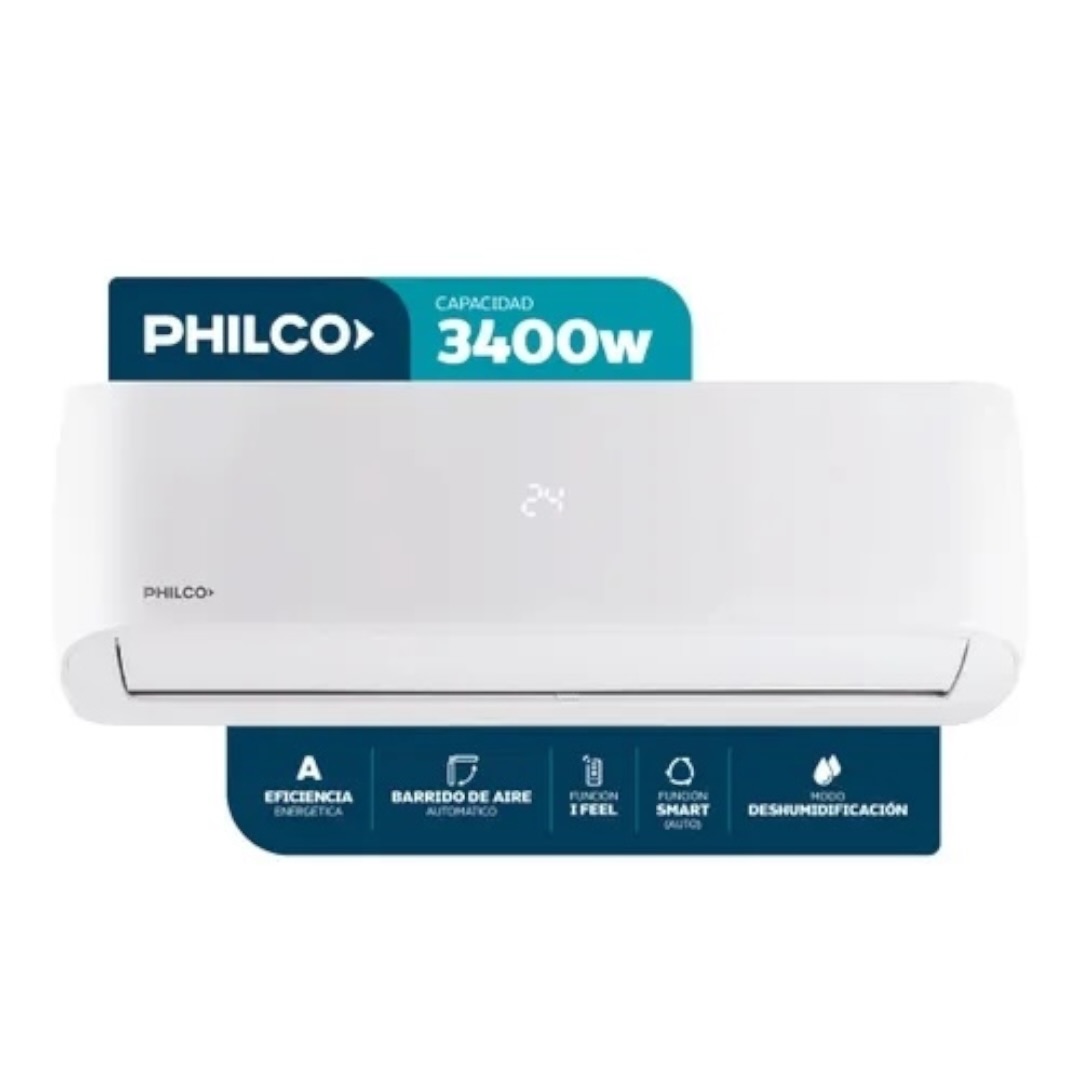 AIRE ACONDICIONADO PHILCO SPLIT ON/OFF 3400W F/C