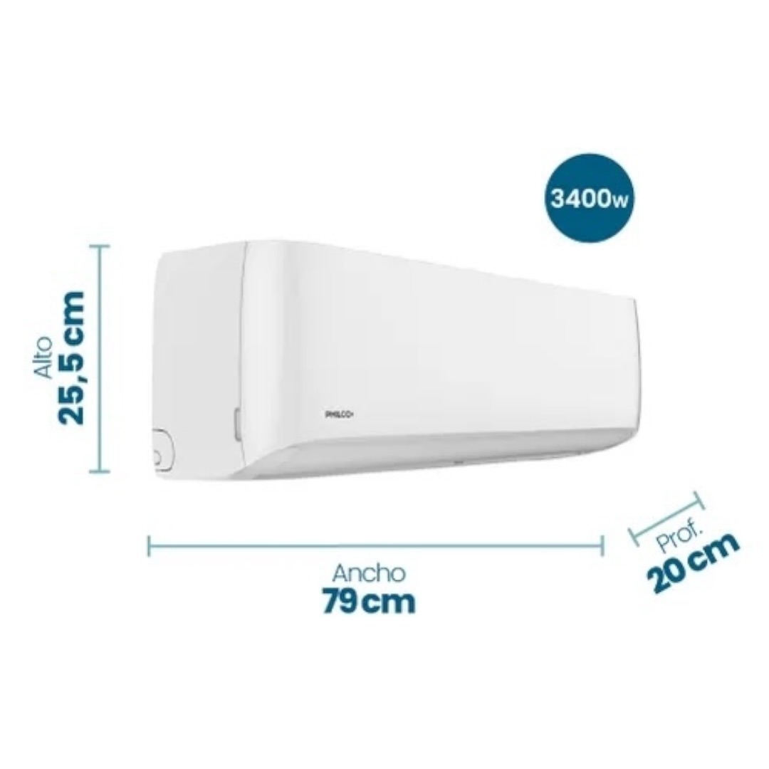 AIRE ACONDICIONADO PHILCO SPLIT ON/OFF 3400W F/C - Imagen 5