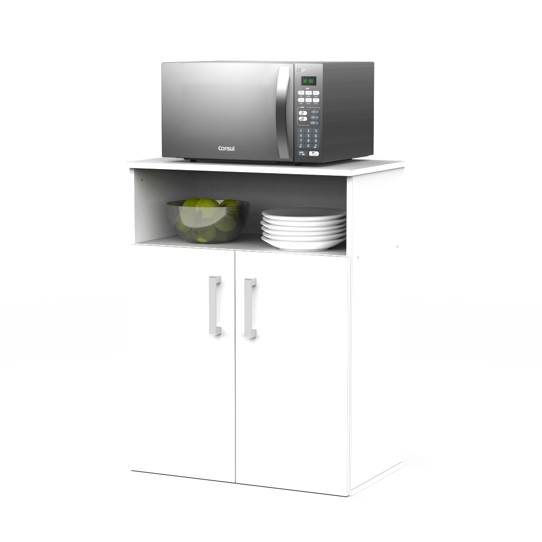 MUEBLE PARA MICROONDAS 2 ESTANTES 2 PUERTAS AXM060 - Imagen 3