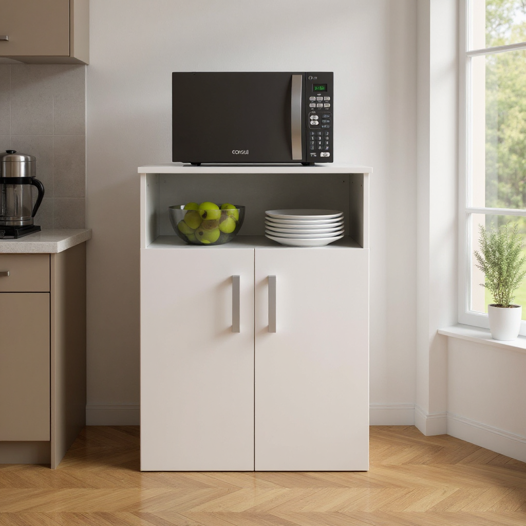 MUEBLE PARA MICROONDAS 2 ESTANTES 2 PUERTAS AXM060 - Imagen 6