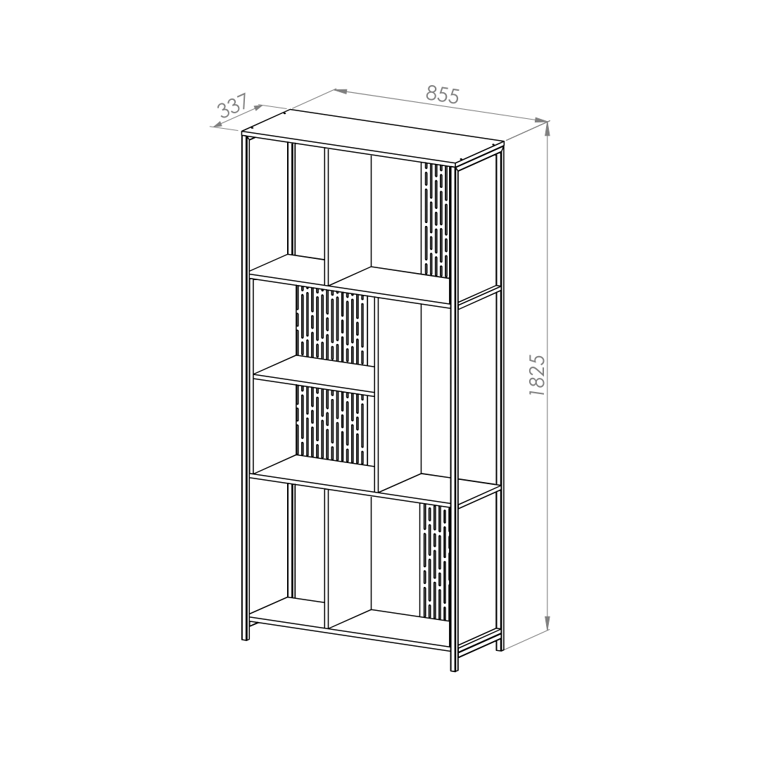 ESTANTERIA BERLIN EB180 - Imagen 6