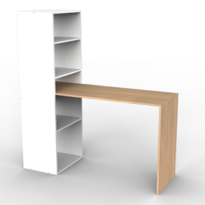 ESCRITORIO MODERNO CON BIBLIOTECA EMB120