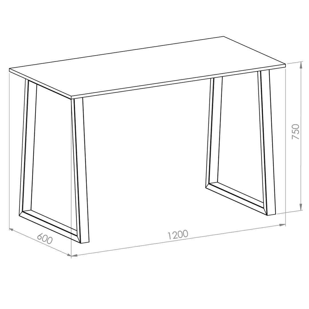ESCRITORIO MODERNO SIMPLE EMS120 - Imagen 2