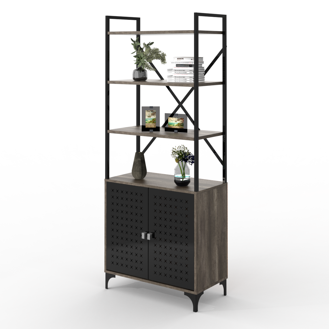 ESTANTERIA SOHO 2 PUERTAS 70CM ESS070 - Imagen 4