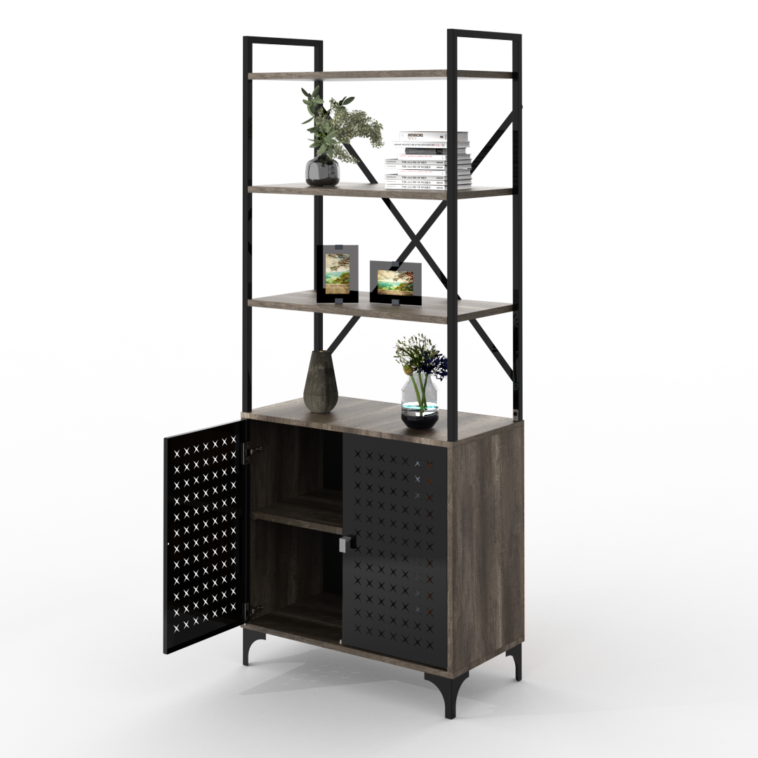 ESTANTERIA SOHO 2 PUERTAS 70CM ESS070 - Imagen 5