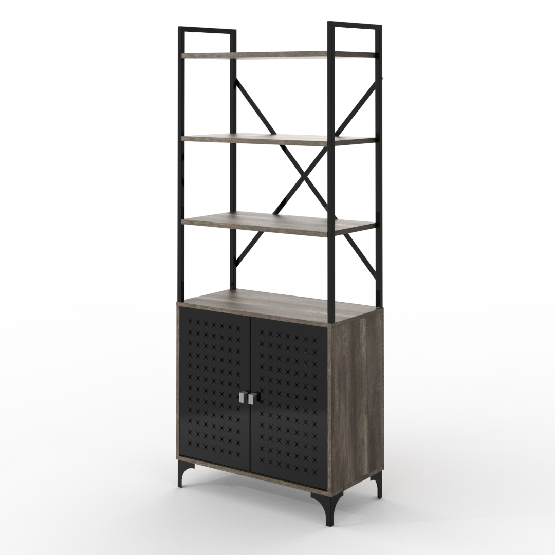 ESTANTERIA SOHO 2 PUERTAS 70CM ESS070