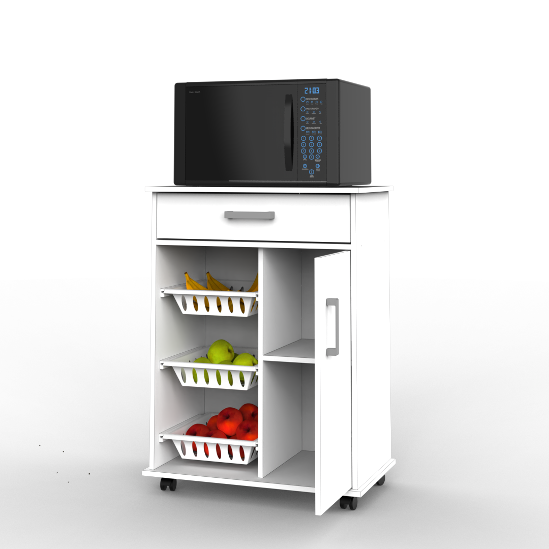 MUEBLE FRUTERO CON PUERTA, ESTANTE Y CAJÓN MFC70 - Imagen 4