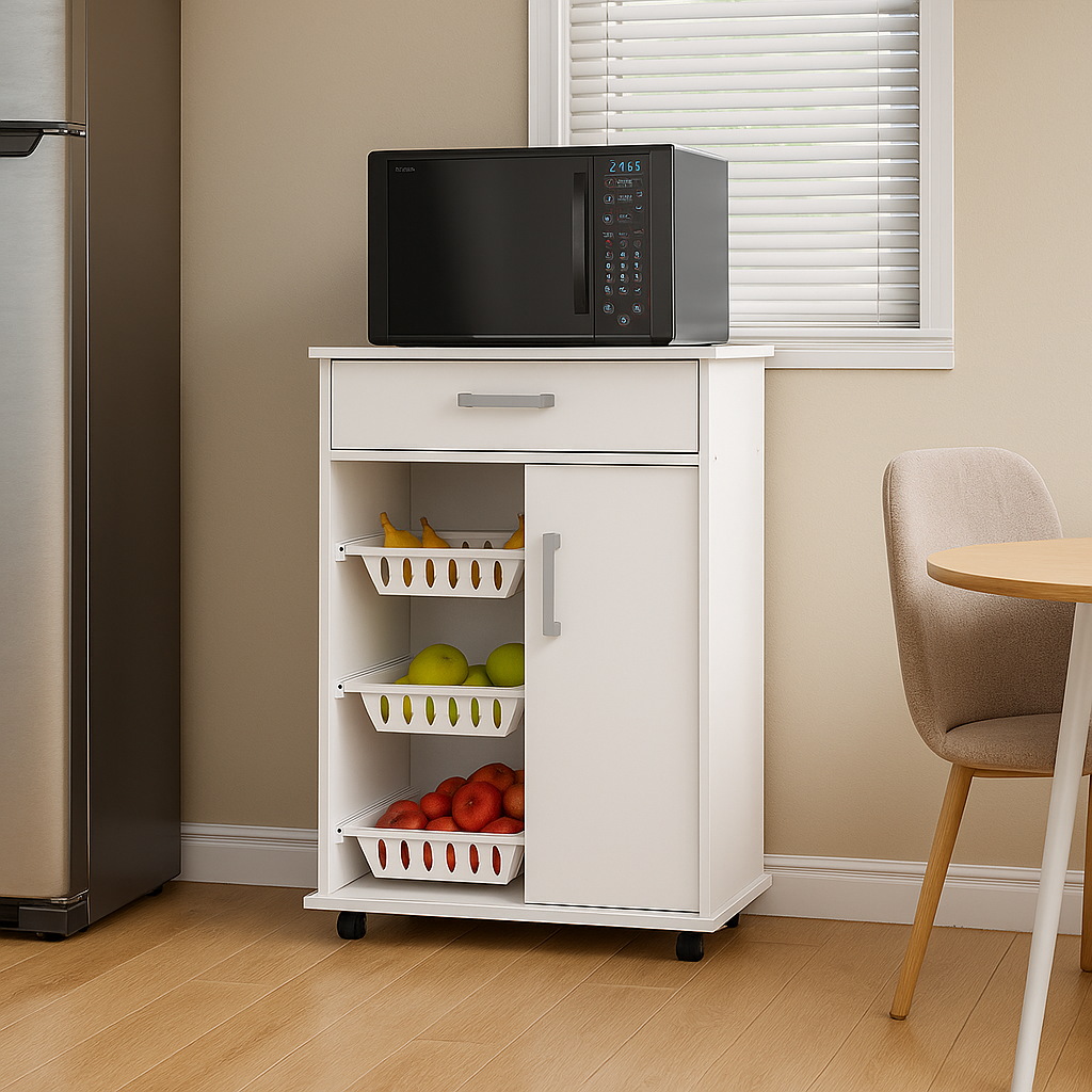 MUEBLE FRUTERO CON PUERTA, ESTANTE Y CAJÓN MFC70 - Imagen 6