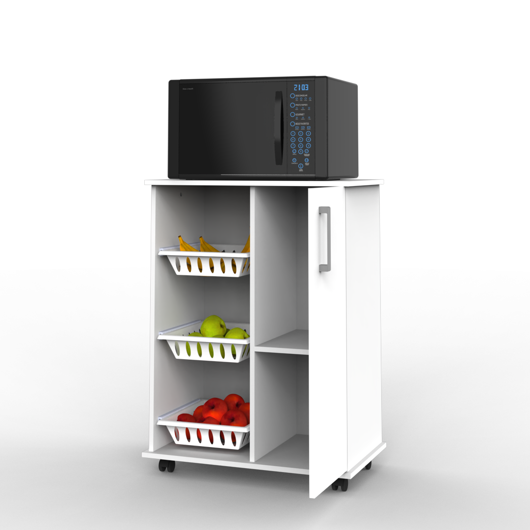 MUEBLE FRUTERO CON PUERTA Y ESTANTE MFP70 - Imagen 2
