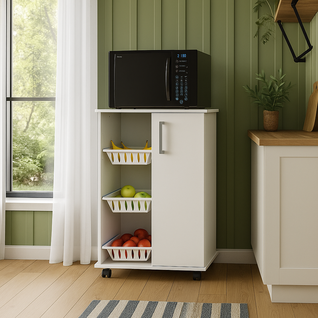 MUEBLE FRUTERO CON PUERTA Y ESTANTE MFP70 - Imagen 4