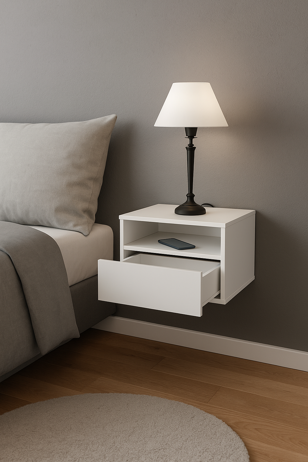 MESA DE LUZ FLOTANTE 40 CM MLF040 - Imagen 5