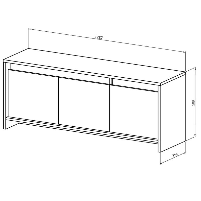 RACK TV NIZA 1.30M RPN130 - Imagen 5