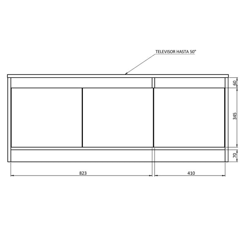 RACK TV NIZA 1.30M RPN130 - Imagen 6