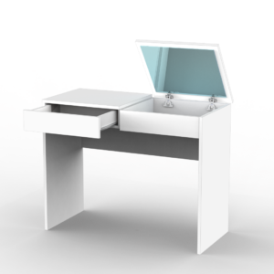 TOCADOR CON TAPA Y ESPEJO 1 CAJON TCE100