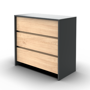 COMODA 3 CAJONES NIZA CLN090