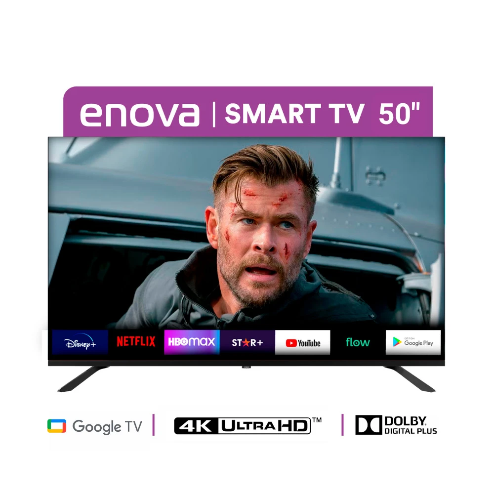 ENOVA SMART TV 50" LED 4K UHD FRAMELESS GOOGLE TV