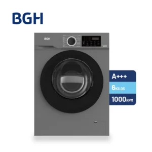 BGH LAVARROPAS AUTOMÁTICO INVERTER 6KG 1000RPM FRONTAL SILVER BWFE06S24AR