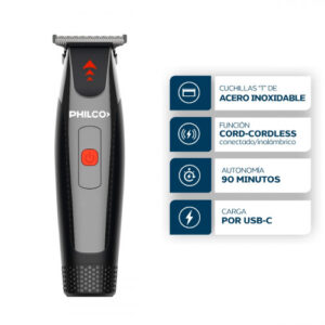 CORTADORA DE PELO INALÁMBRICA PHILCO LIGHTING TRIMMER