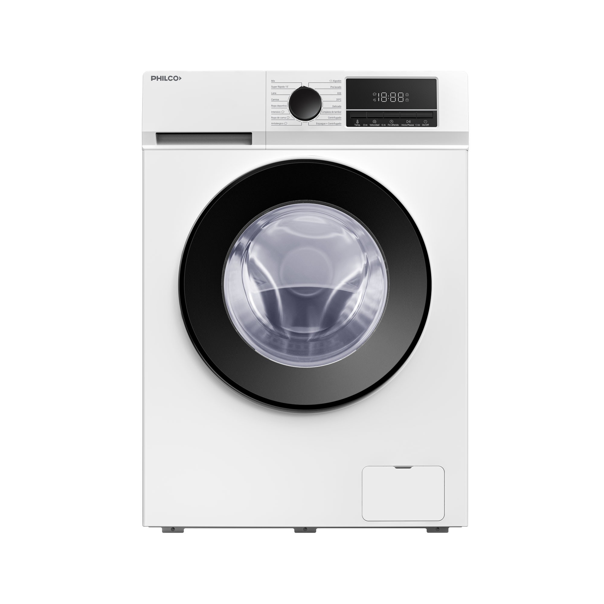 PHILCO LAVARROPAS CARGA FRONTAL INVERTER 6KG BLANCO PHLF61BN